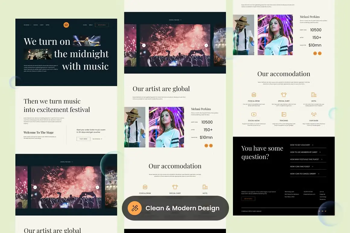 Music Festival Landing Page - Gambar 3