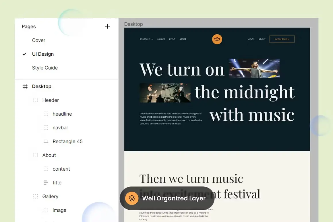 Music Festival Landing Page - Gambar 4